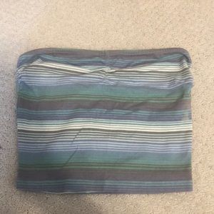 Garage Striped Bandeau Top